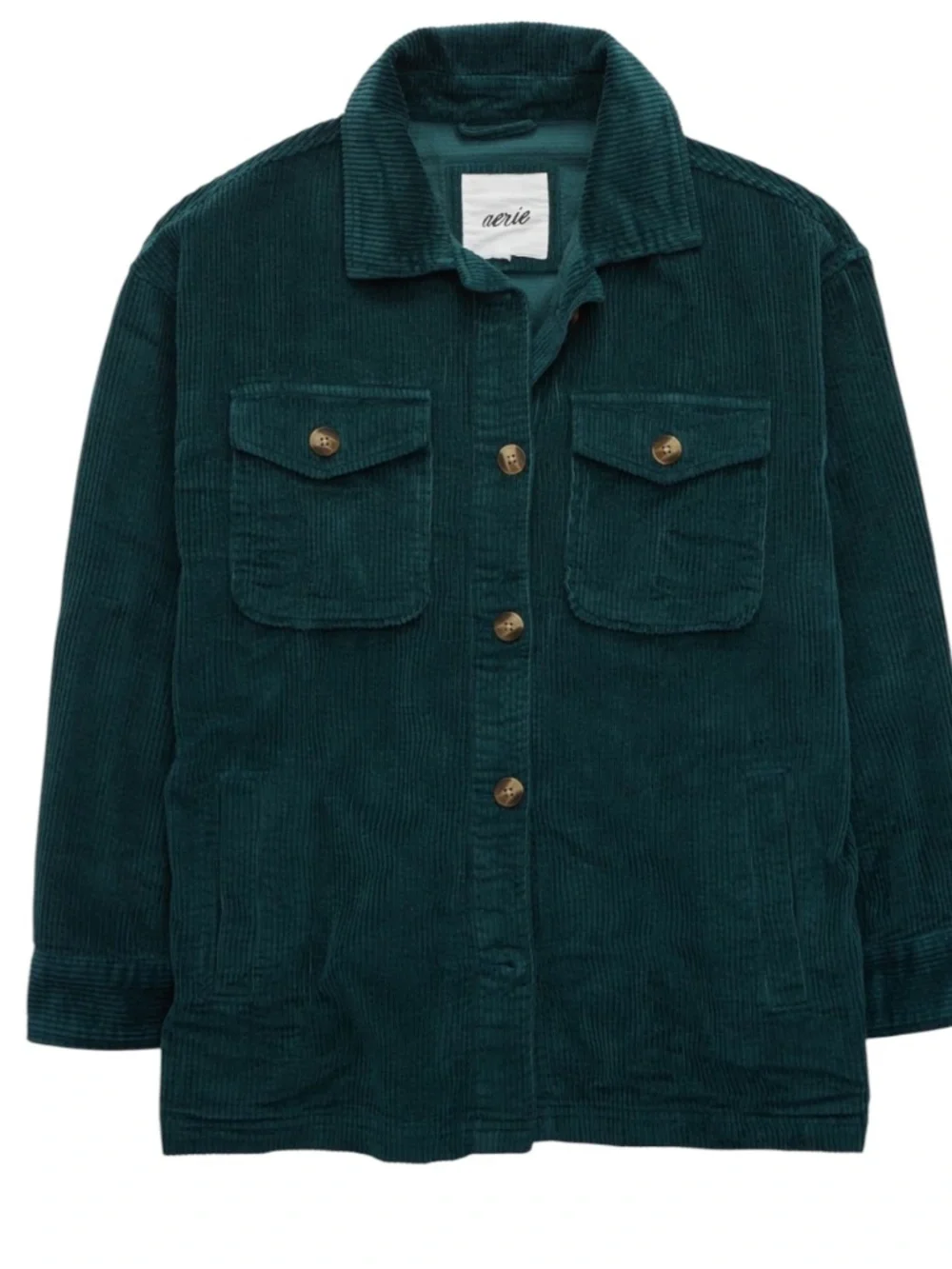Aerie Corduroy Shacket Jacket Size Women's XL Pockets Oversized Fit Grunge 90s